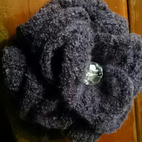 Handmade Crocheted Rose Corsage - Picture 2 of 4